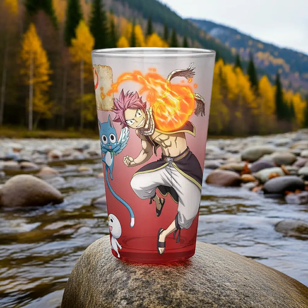 FAIRY TAIL - Natsu, Lucy, Happy & Plue - Verre XXL 400ml bems