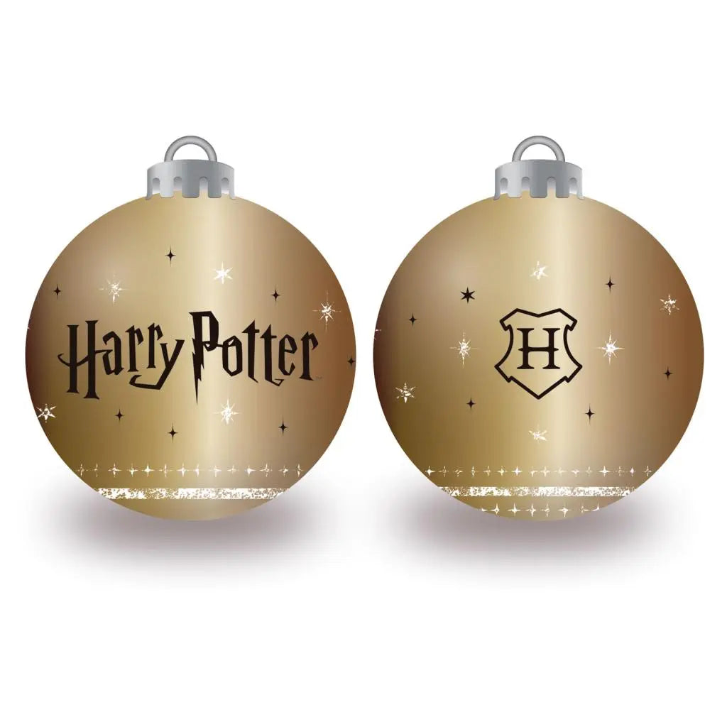 HARRY POTTER - Doré - Pack 6 Boules de Noël - 8 cm bems