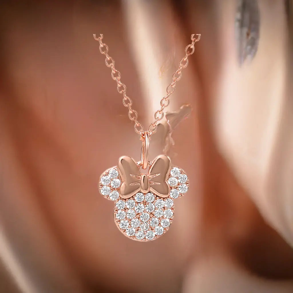 MINNIE - Rose Gold - Collier en Laiton Plaqué Argent - Bulma-shop