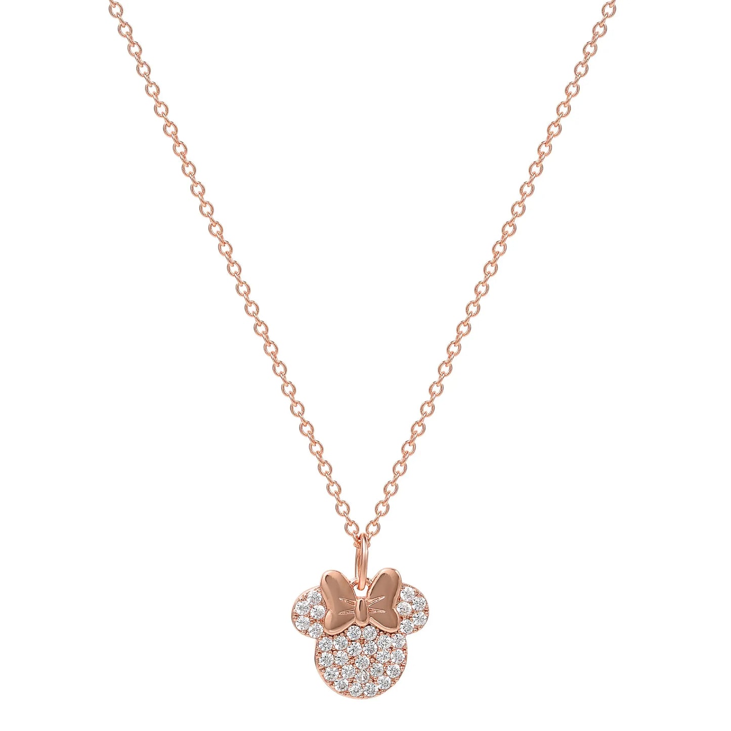 MINNIE - Rose Gold - Collier en Laiton Plaqué Argent bems
