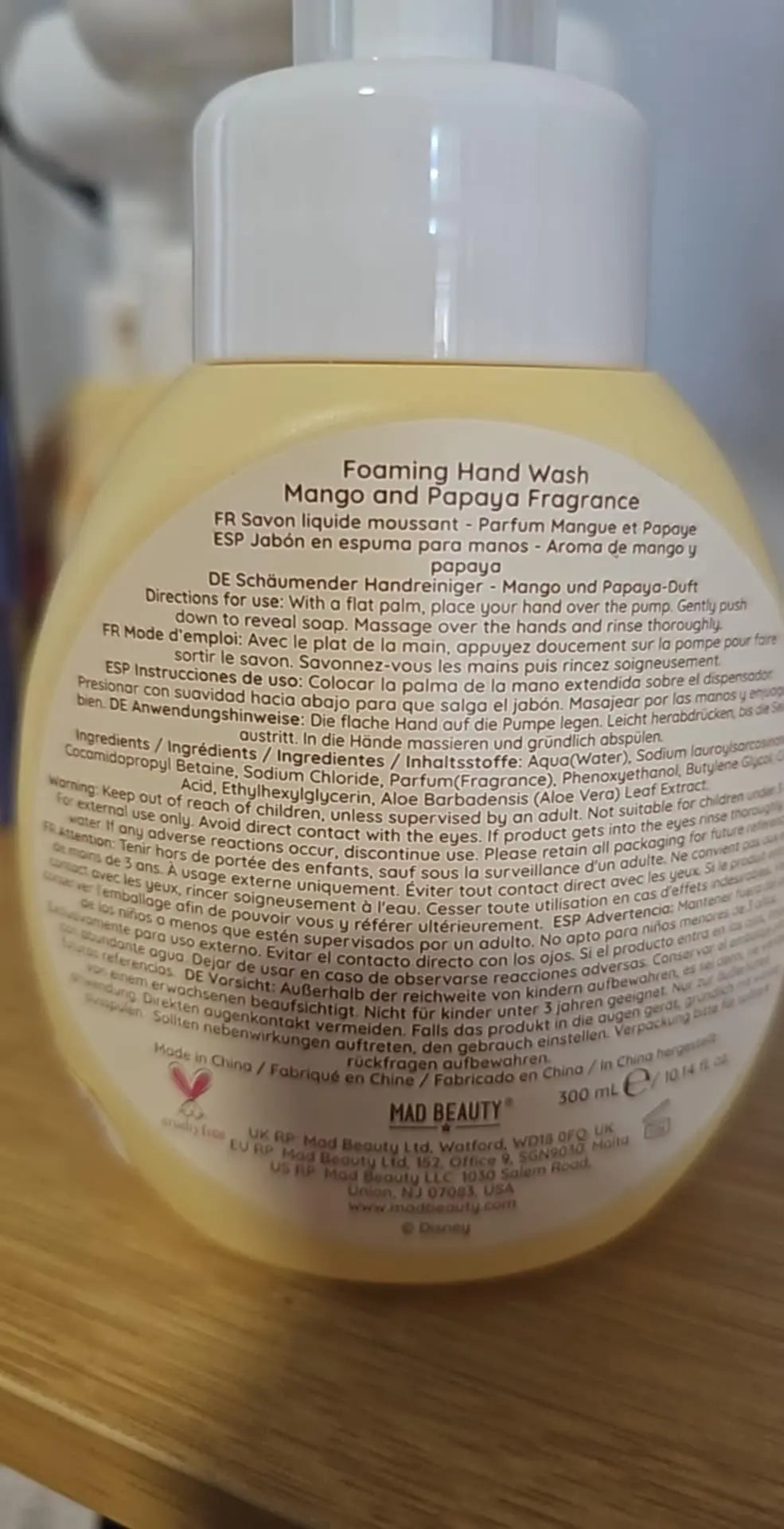 Savon liquide moussant mains - Le Roi Lion mad beauty