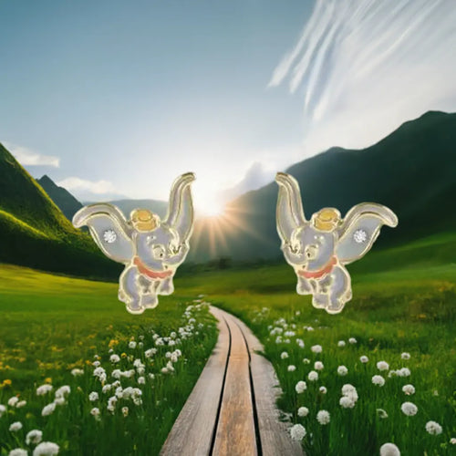 1 Paire de Clous d'Oreilles- dumbo bems