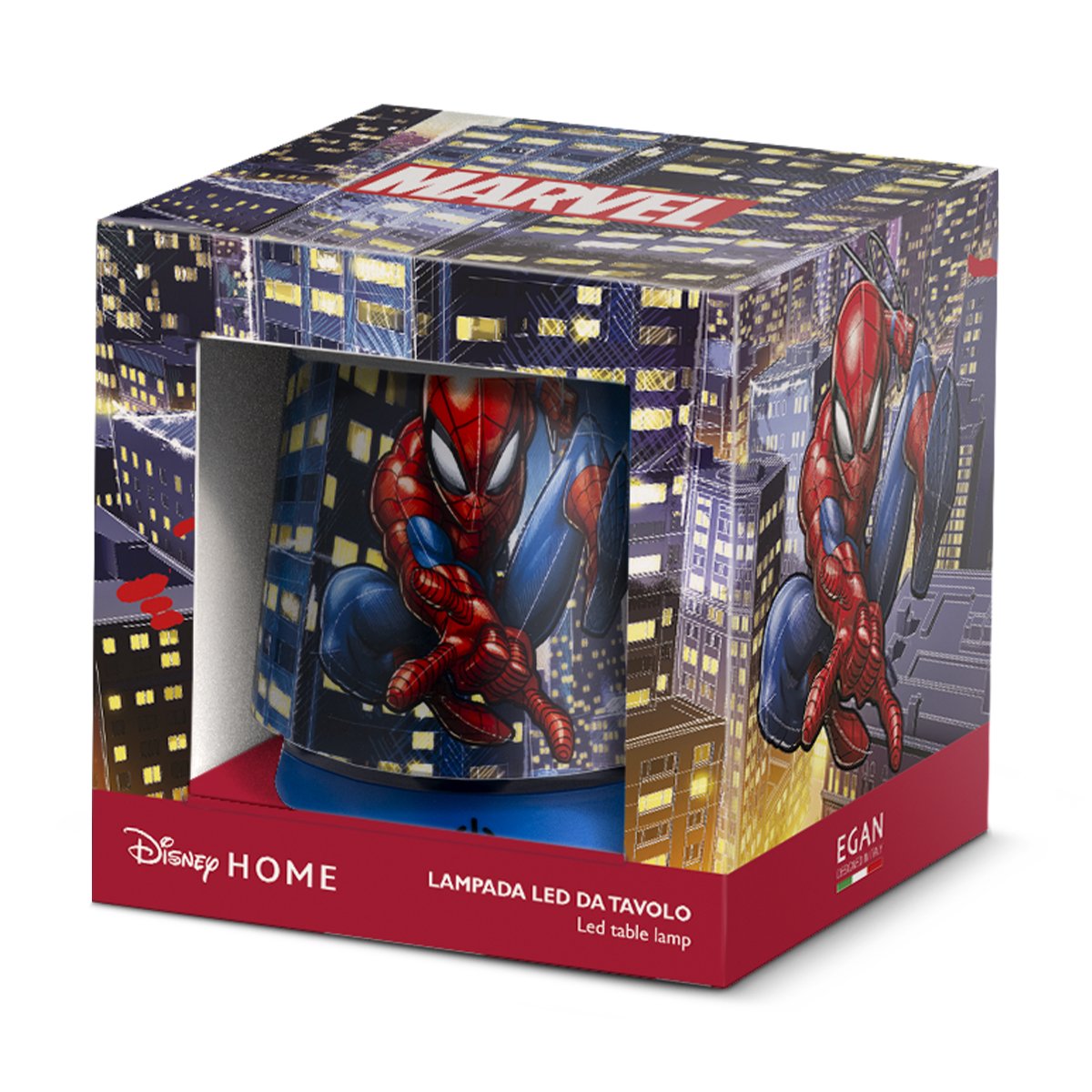 SPIDER-MAN - Lampe de Bureau LED Rechargeable - 11cm bems