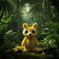 MARSUPILAMI LIVE ACTION - Peluche 30cm barrado