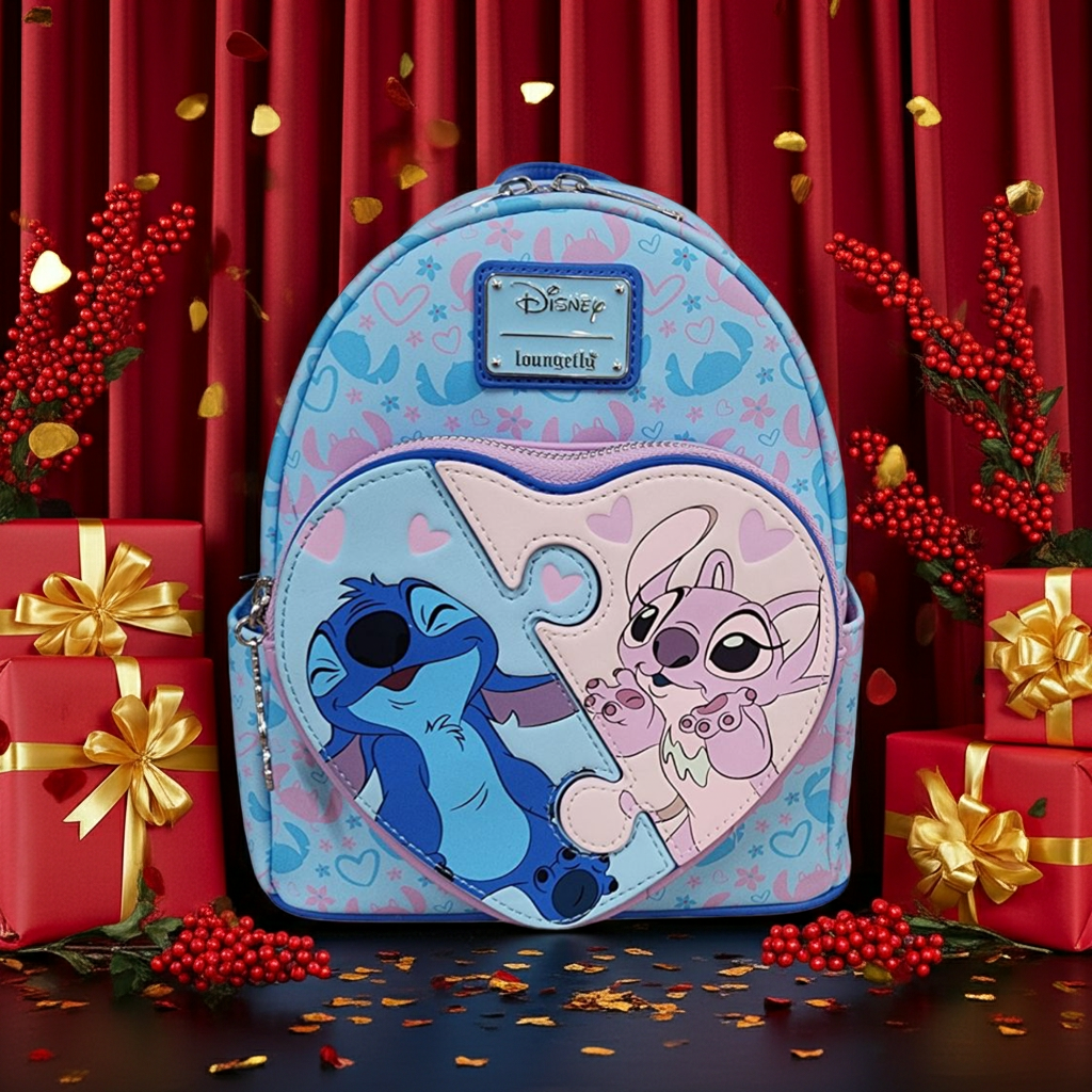 DISNEY - Stitch & Angel - Mini Sac à Dos LoungeFly "Exclusive Edition" bems