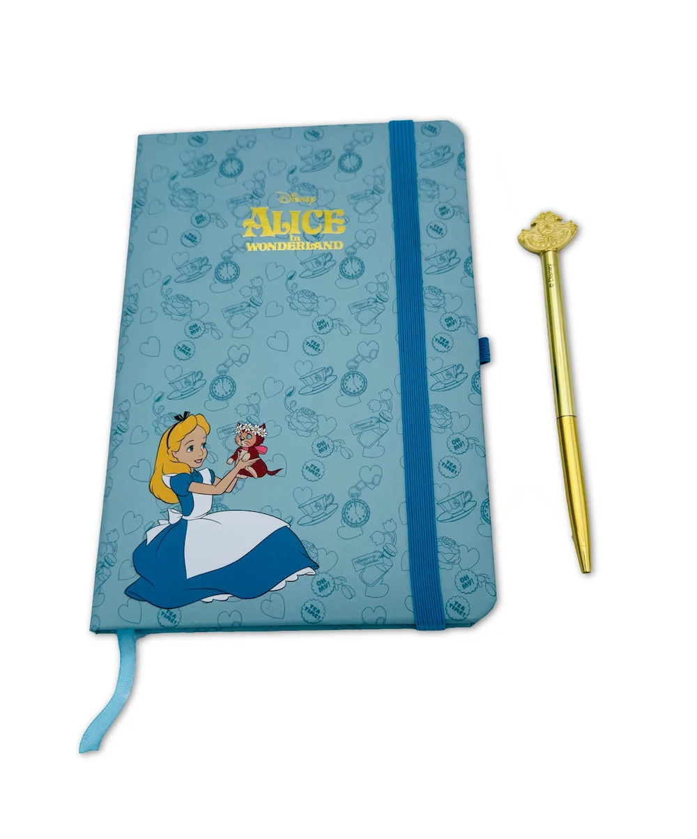 ALICE AUX PAYS DES MERVEILLES - Pack Premium Notebook A5 + Stylo-Bille bems