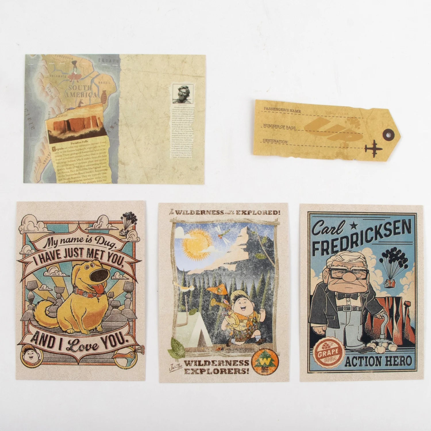 PIXAR - Là-Haut - Set de Papeterie "Scrapbook" cerda