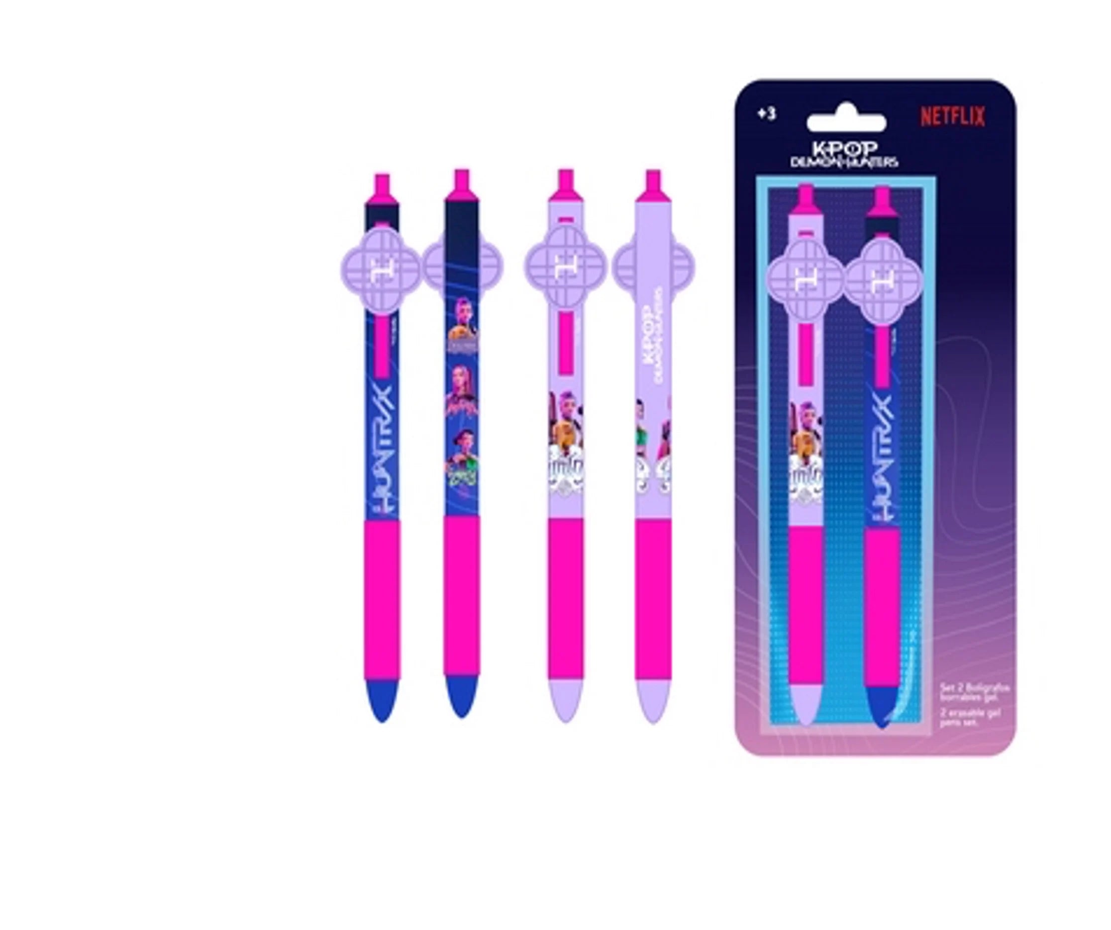 K-POP DEMON HUNTERS - Set de 2 Stylos-Bille safta