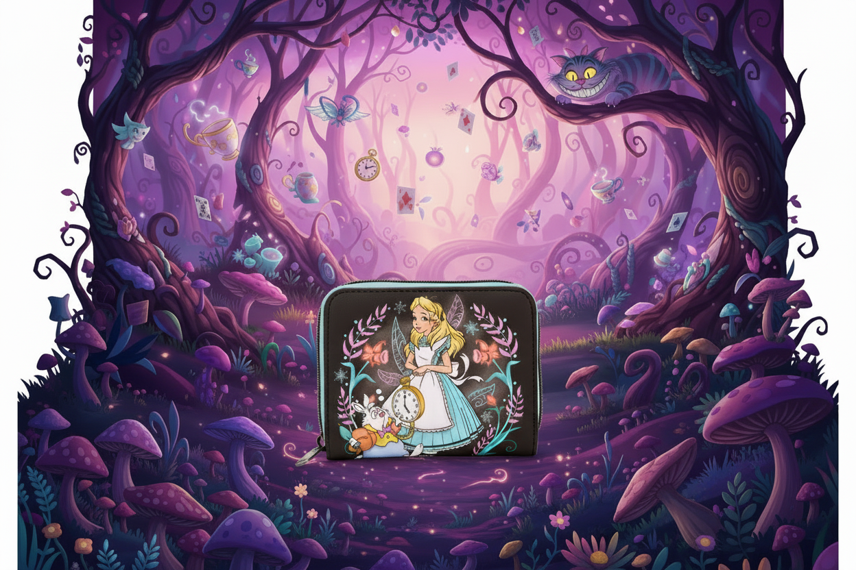 Portefeuille Alice aux pays des merveilles Loungefly "import" hot topic