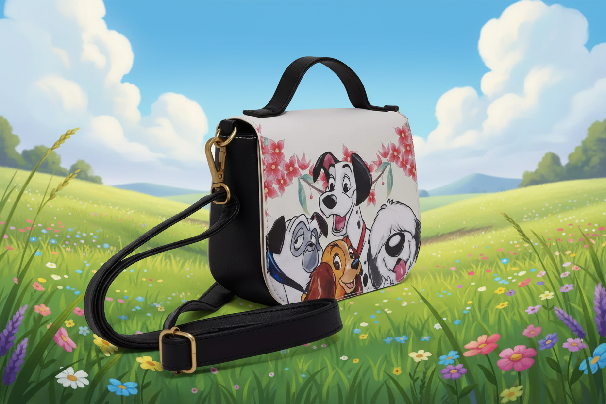 sac bandouilère Chiens disney Loungefly "import" hot topic