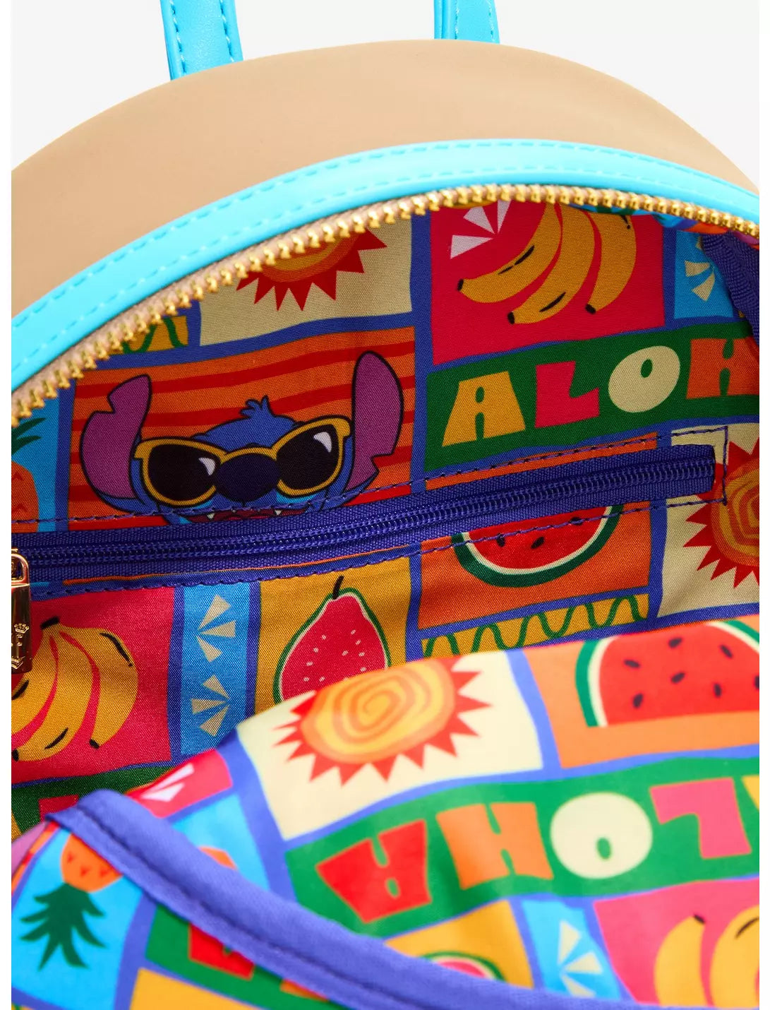 Loungefly Disney Lilo & Stitch Beach Towel Stitch Mini Backpack Loungefly