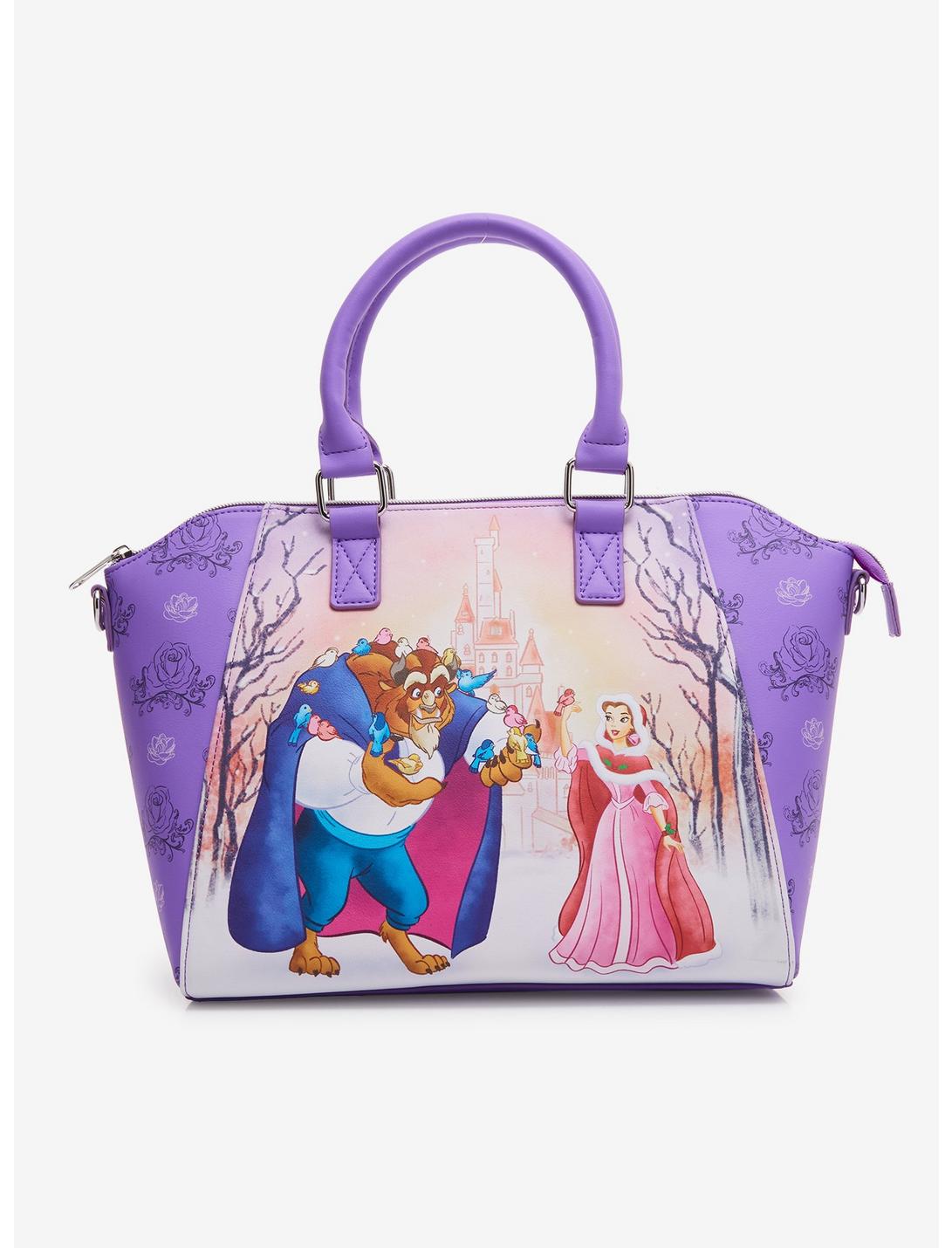 Loungefly Disney Beauty And The Beast Winter Scene Satchel Bag Loungefly