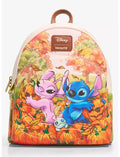Loungefly Disney Stitch & Angel Pumpkin Patch Mini Backpack Loungefly