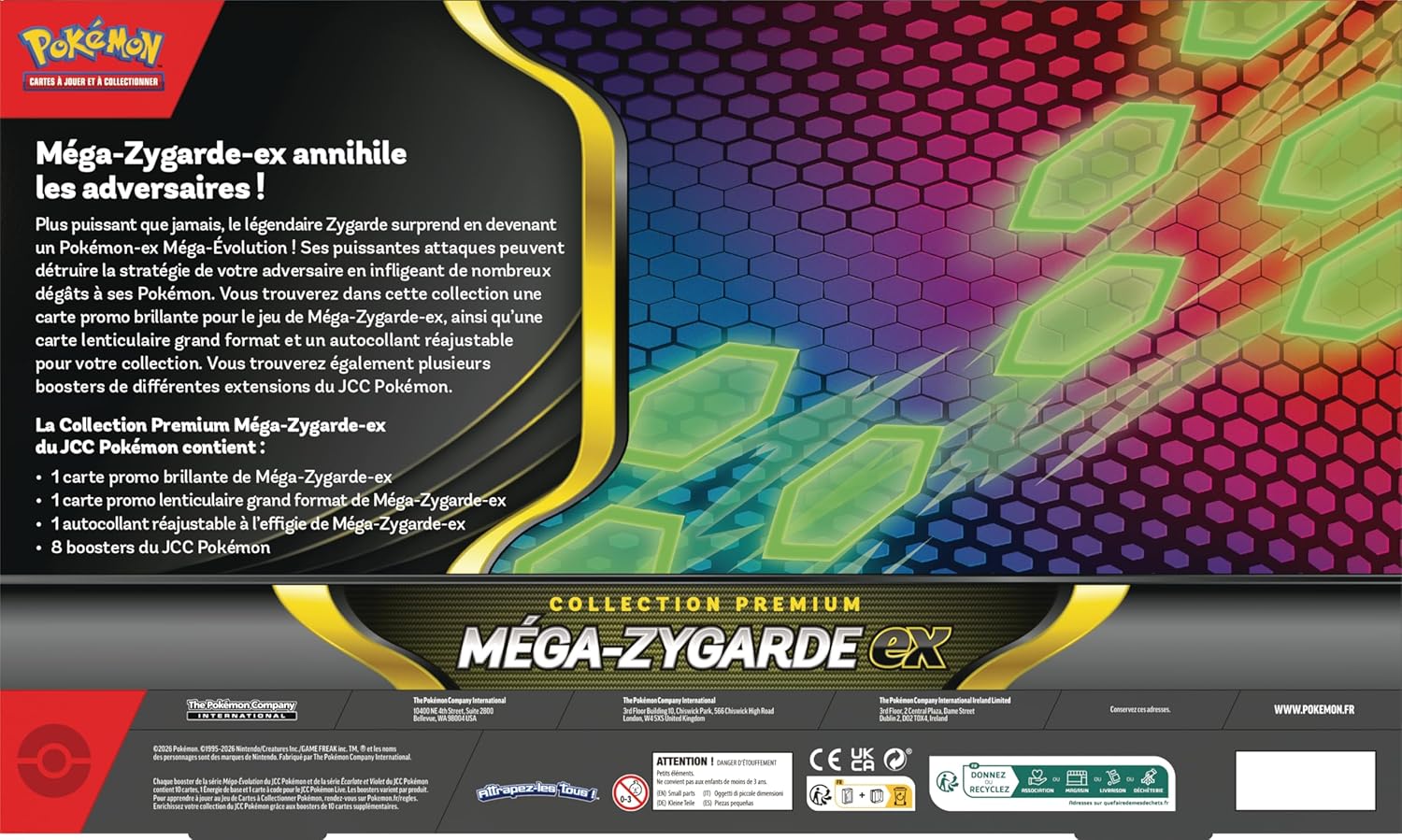 Pokémon Collection Premium Mega-Zygarde ex pokémon compagny