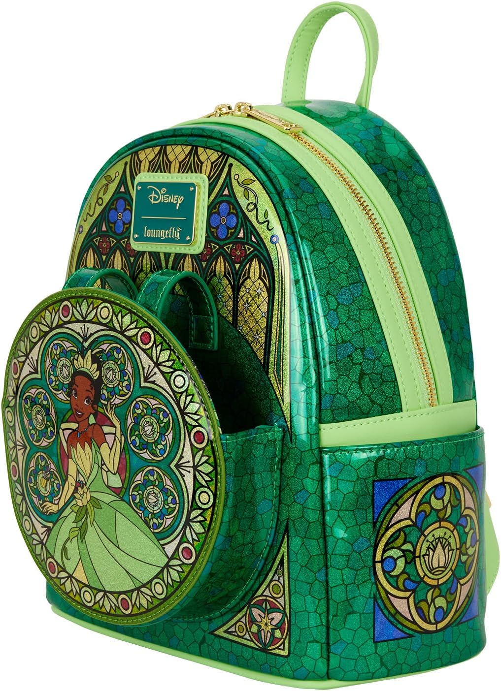 Loungefly ensemble - Tiana - Stained Glass Loungefly