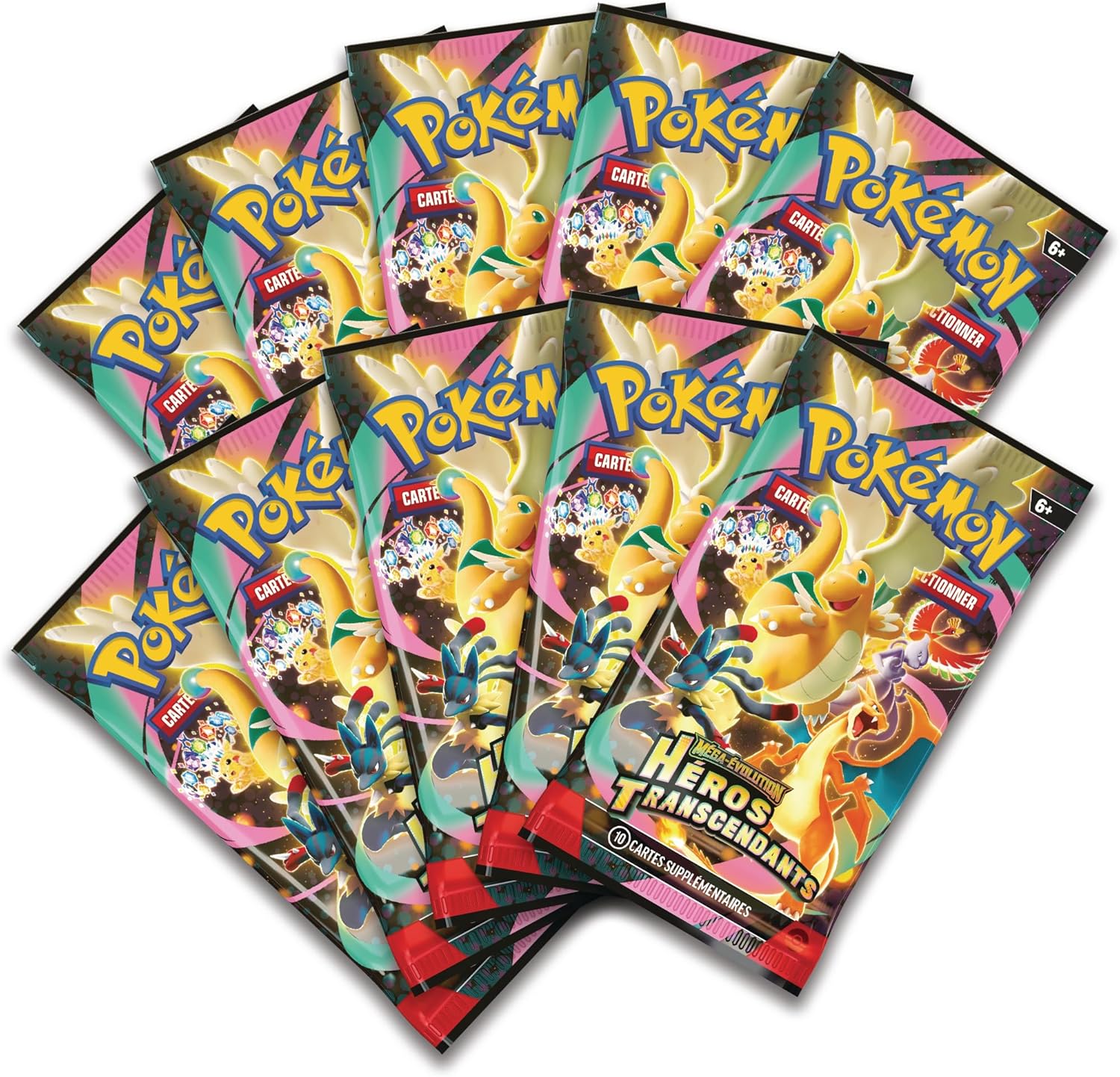 Pokémon : Collection Poster Premium Méga-Évolution – Héros Transcendants – Méga-Gardevoir (1 Carte Promo Brillante, 1 Poster Double Face et 10 boosters) pokémon compagny