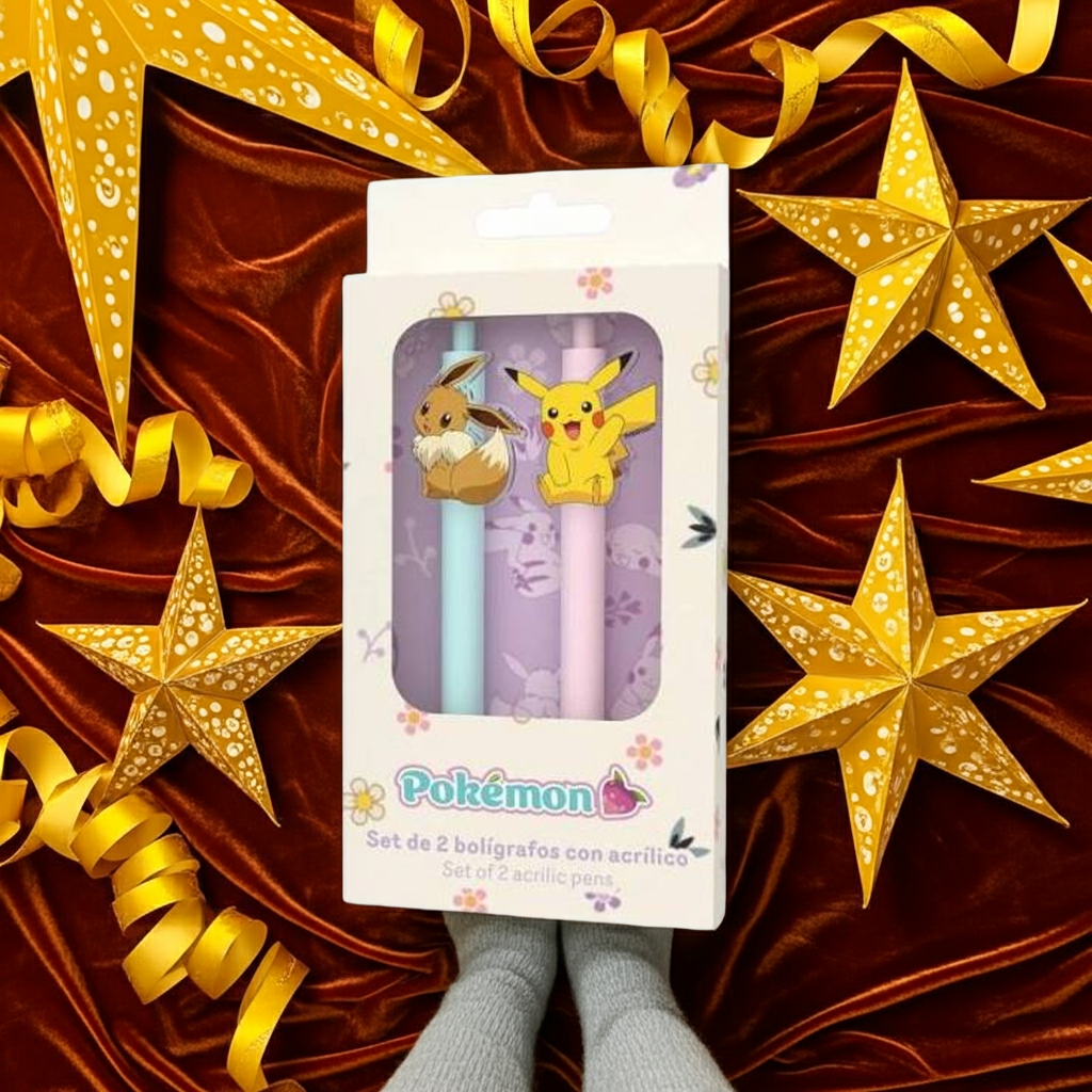 POKEMON - Collection Flower - Set de 2 Stylos à Bille bems