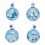 ALICE AUX PAYS DES MERVEILLES - Set de 7 Boules de Noël bems