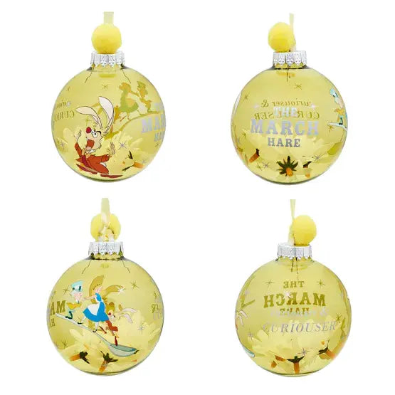 ALICE AUX PAYS DES MERVEILLES - Set de 7 Boules de Noël bems