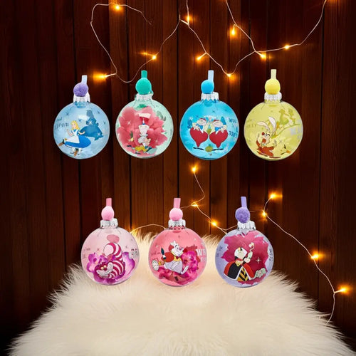 ALICE AUX PAYS DES MERVEILLES - Set de 7 Boules de Noël bems