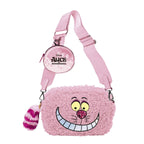 ALICE - Chat du Cheshire - Sac à Bandoulière Fourrure - 18,5x12,5x8cm bems