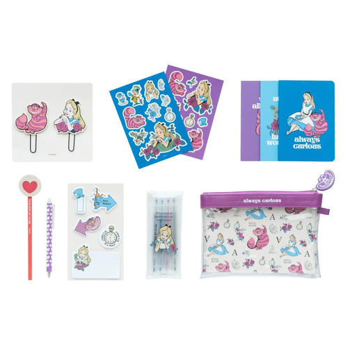 ALICE - Set de Papeterie avec 3 Notebooks A6 - 10pc. bems