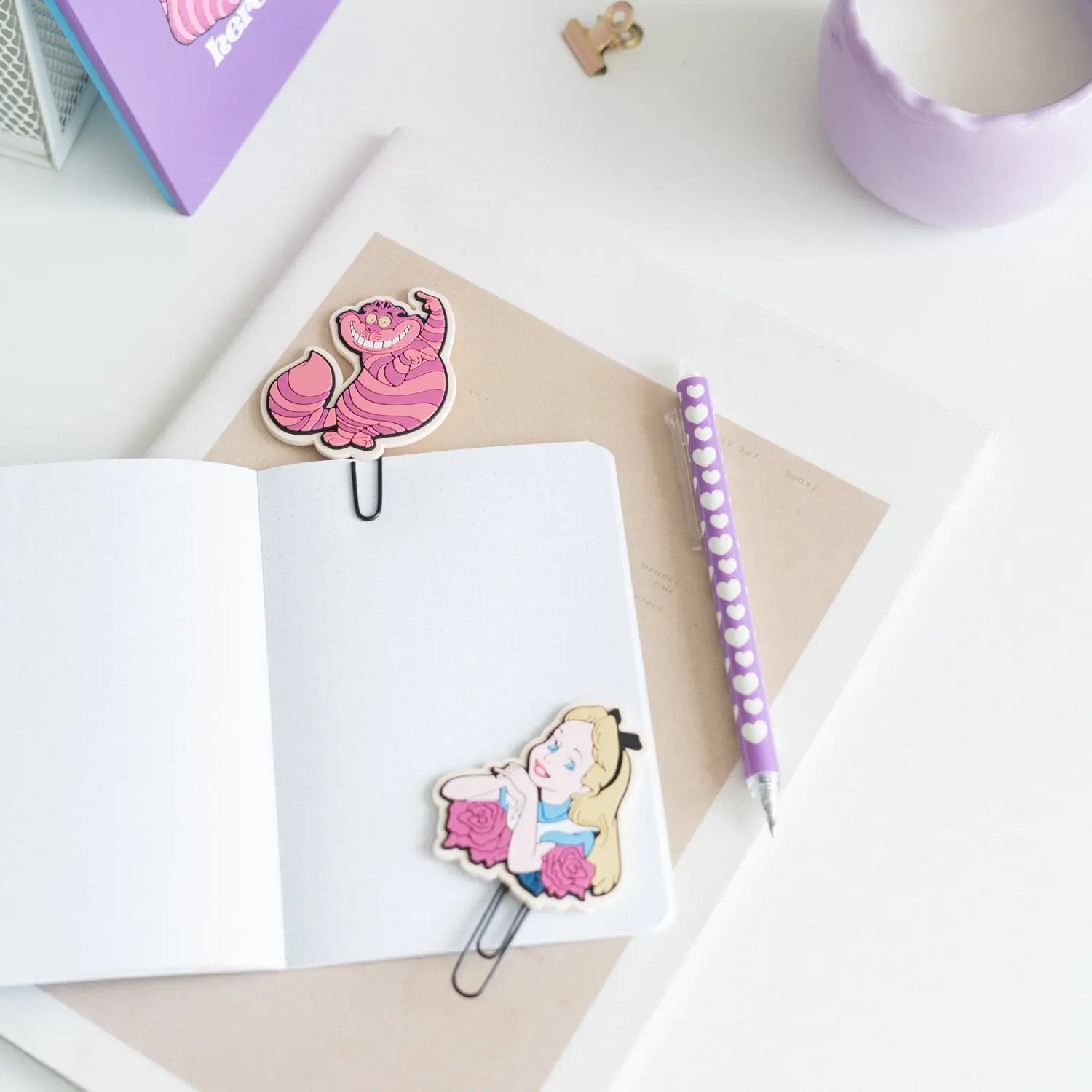 ALICE - Set de Papeterie avec 3 Notebooks A6 - 10pc. bems