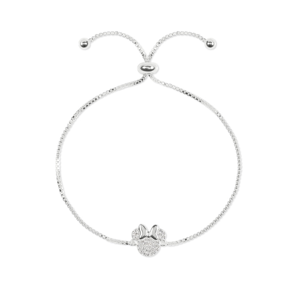MINNIE - Bracelet Ajustable + Pendentif serti de pierres bems