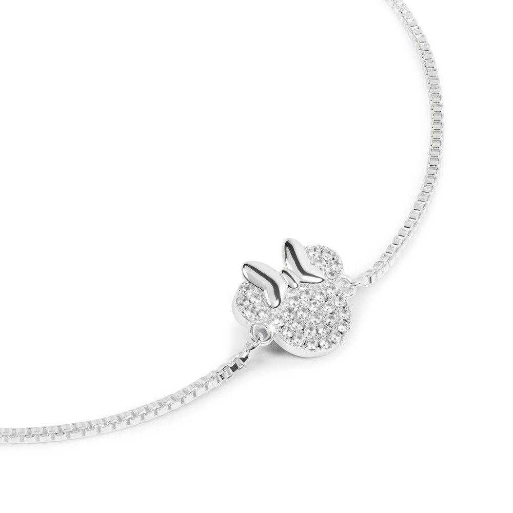 MINNIE - Bracelet Ajustable + Pendentif serti de pierres bems