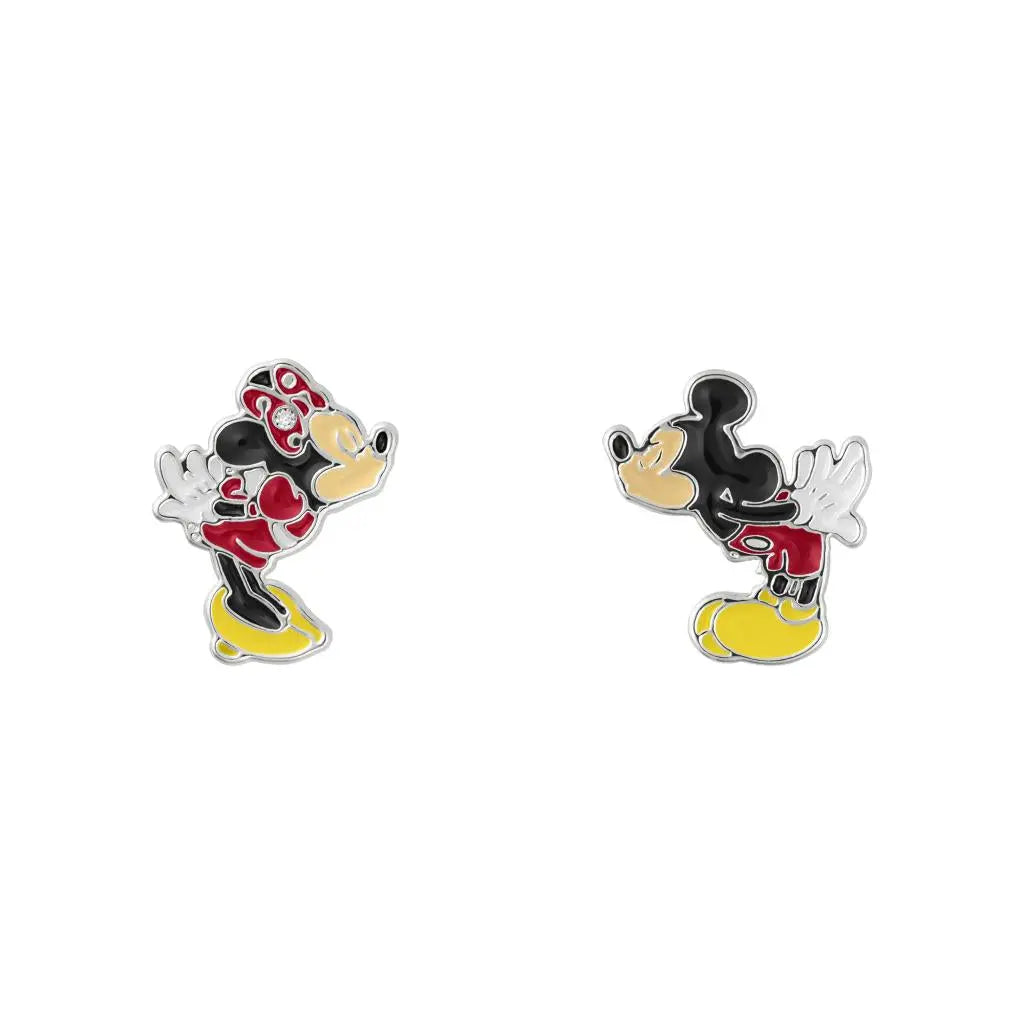 Boucles d'Oreilles + Plateau à Bijoux MICKEY & MINNIE bems