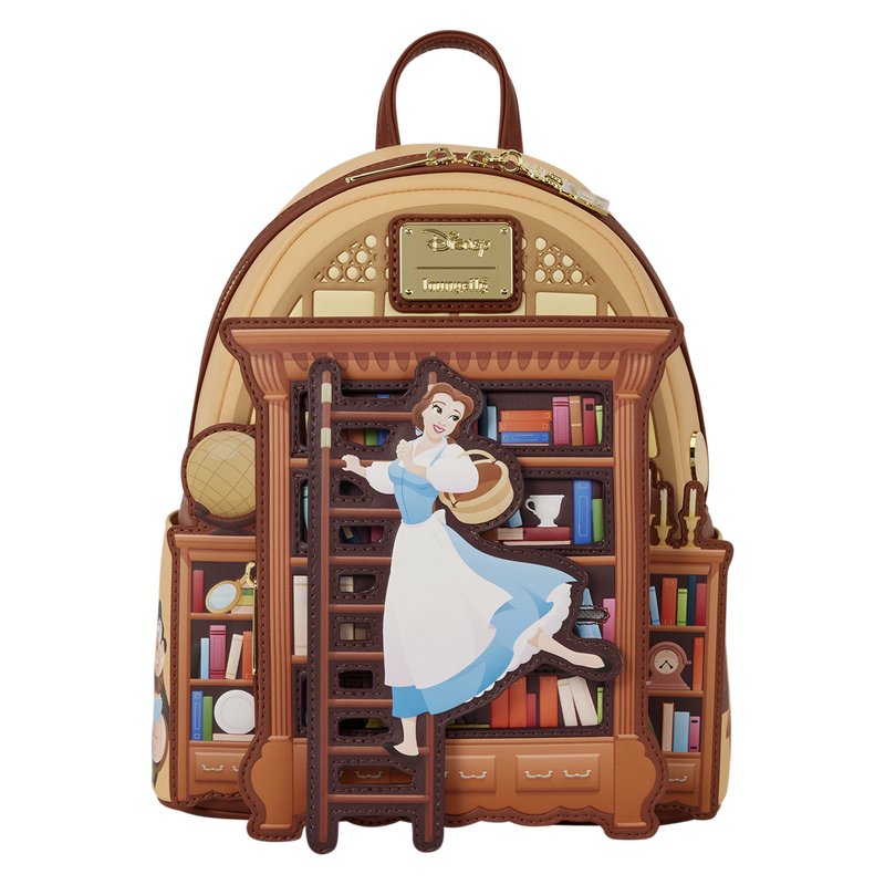 D23 Exclusive Beauty and the Beast Belle Book Shop Loungefly