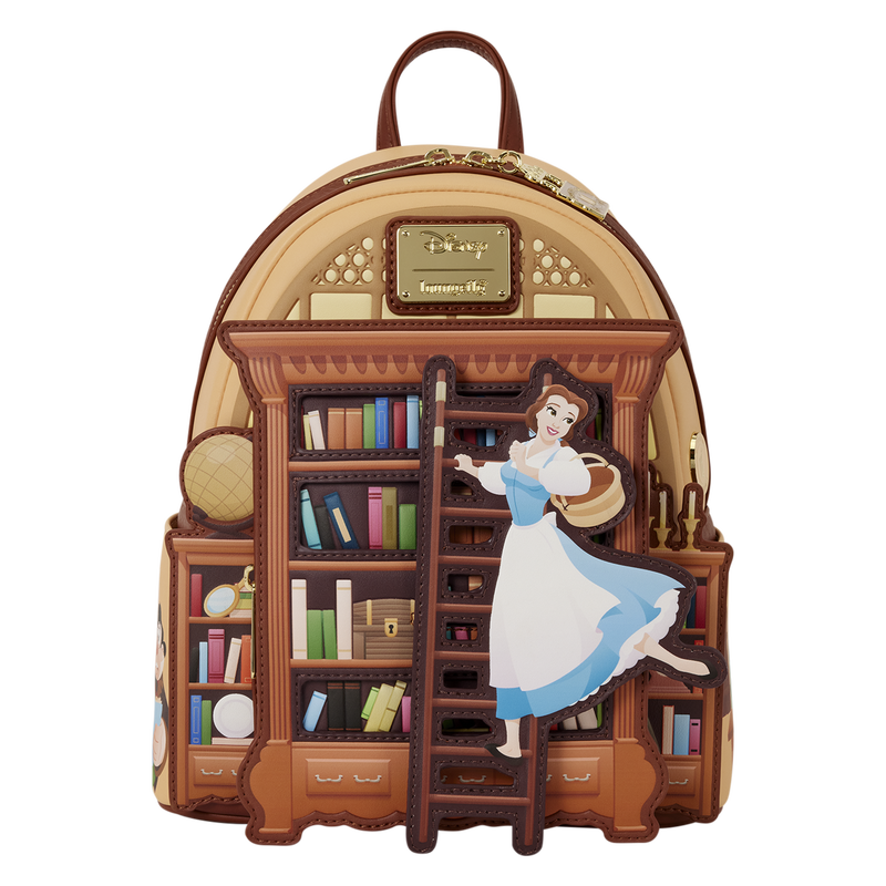 D23 Exclusive Beauty and the Beast Belle Book Shop Loungefly