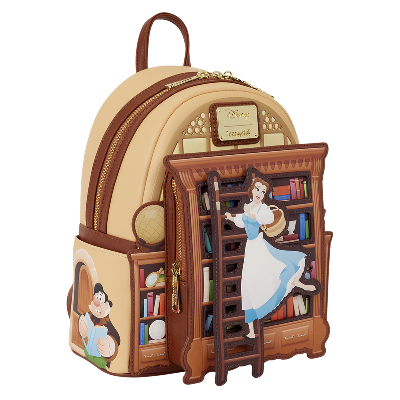 D23 Exclusive Beauty and the Beast Belle Book Shop Loungefly