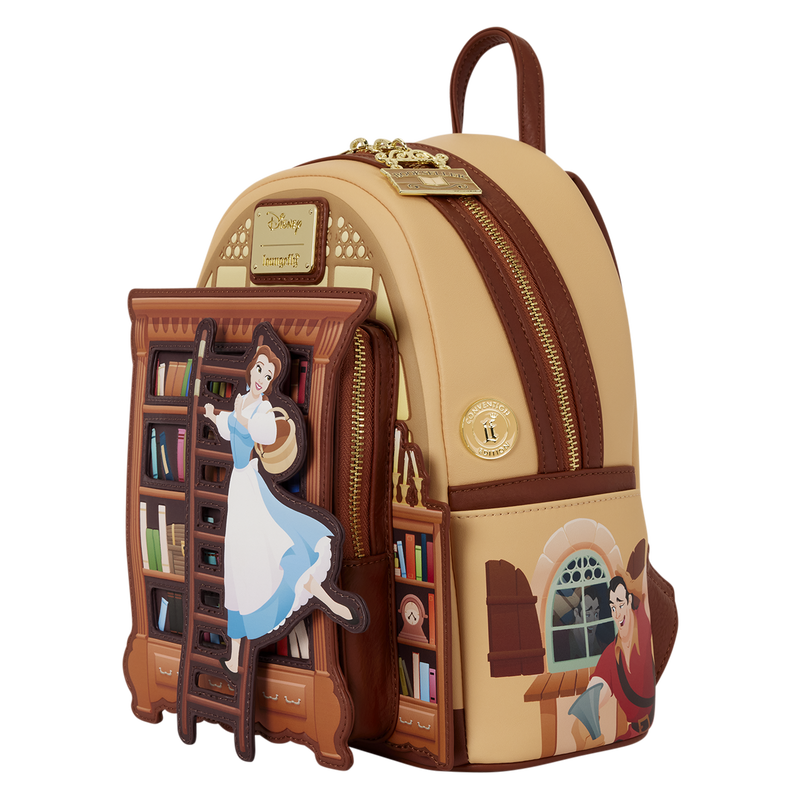 D23 Exclusive Beauty and the Beast Belle Book Shop Loungefly