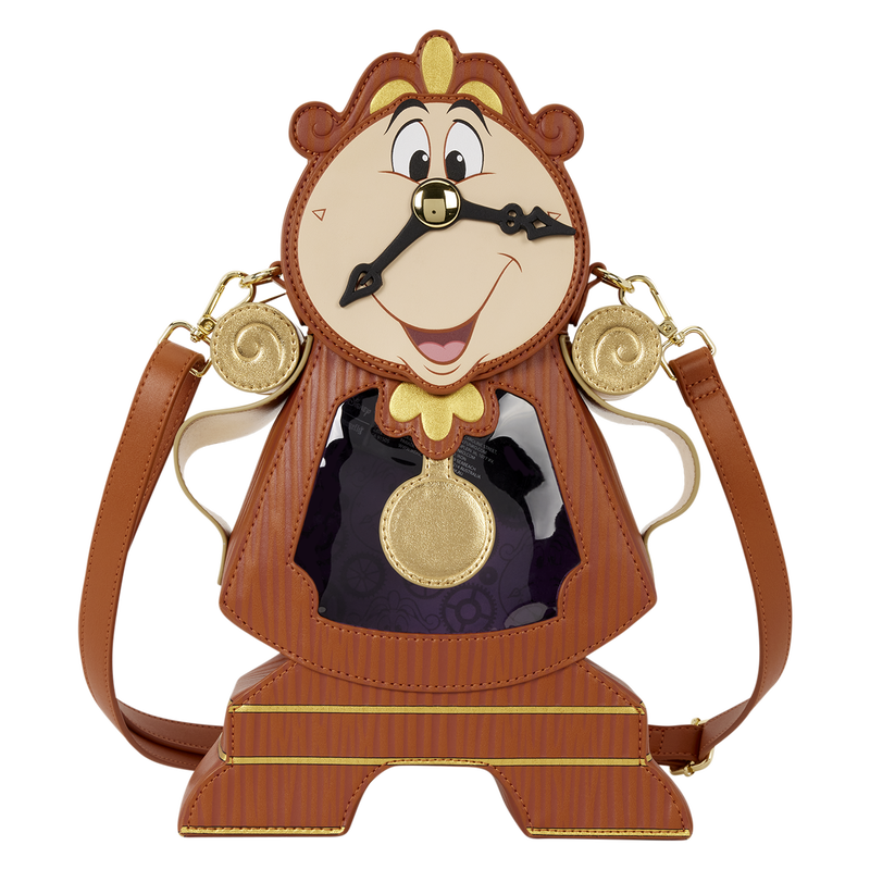 Loungefly D23 Exclusive Beauty and the Beast Cogsworth Figural Crossbody Bag Loungefly