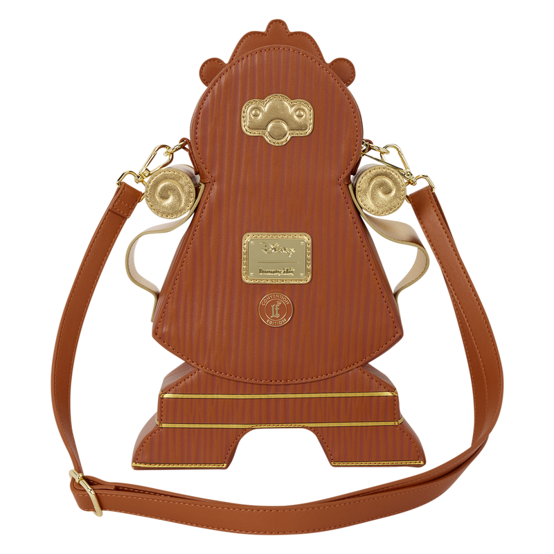 Loungefly D23 Exclusive Beauty and the Beast Cogsworth Figural Crossbody Bag Loungefly
