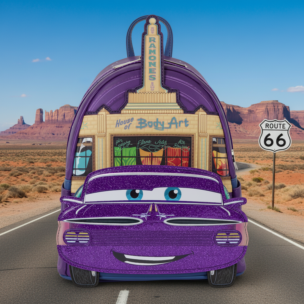 Loungefly D23 Exclusive Cars Ramone Cosplay Glow Loungefly