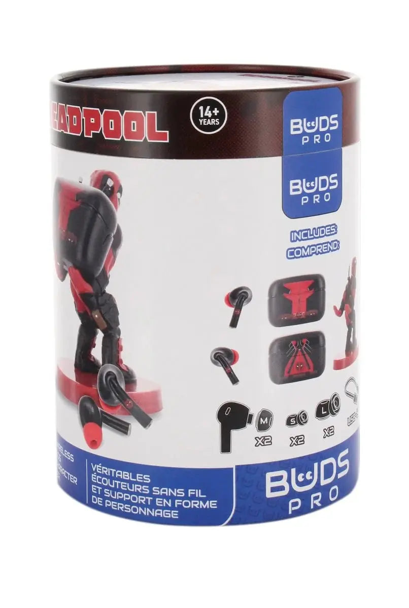 DEADPOOL - Bundle Buds Pro - Earbuds Wireless Bluetooth + Support bems