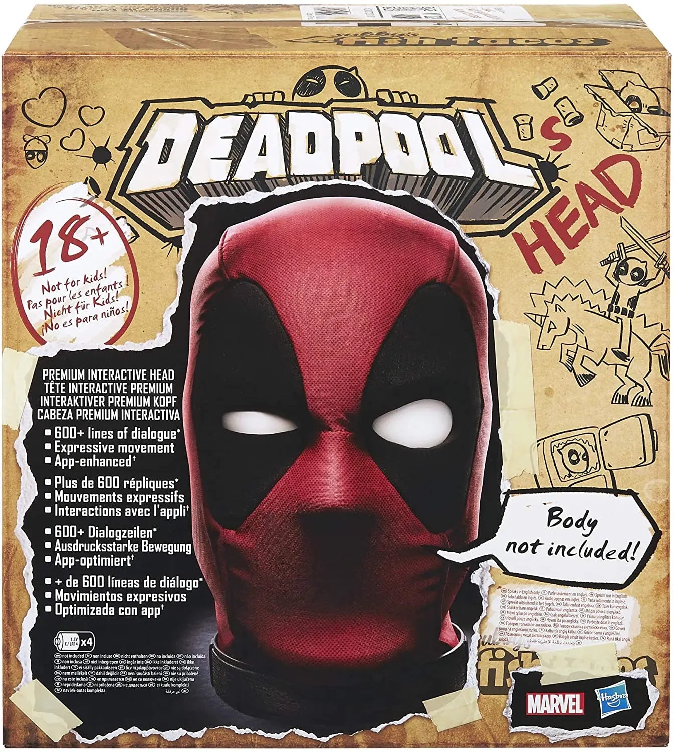 DEADPOOL Tête Interactive Premium (Version Anglaise) bems