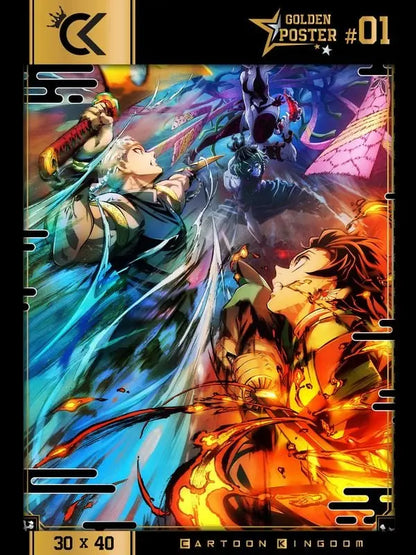 DEMON SLAYER - Saison 2 - Golden Poster 30x40cm bems