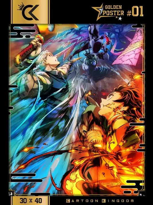 DEMON SLAYER - Saison 2 - Golden Poster 30x40cm bems