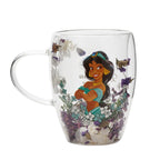 DISNEY PRINCESSES - Jasmine - Verre avec Fleurs Sechées 300ml bems