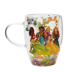 DISNEY PRINCESSES - Princesses - Verre avec Fleurs Sechées 300ml bems