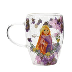 DISNEY PRINCESSES - Raiponce - Verre avec Fleurs Sechées 300ml bems