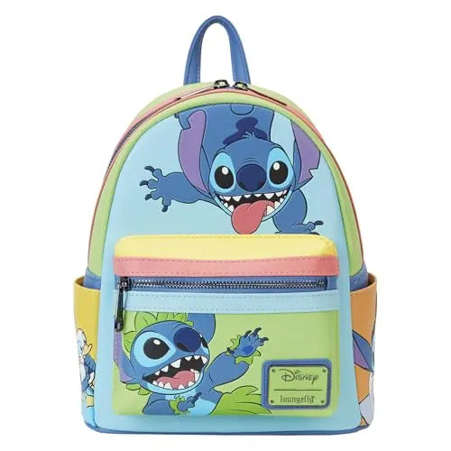 DISNEY - Jaase Stitch Colorblock - Mini Sac à Dos Loungefly Exclusive bems