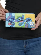 DISNEY - Jaase Stitch Colorblock - Portefeuille LoungeFly Exclusive bems