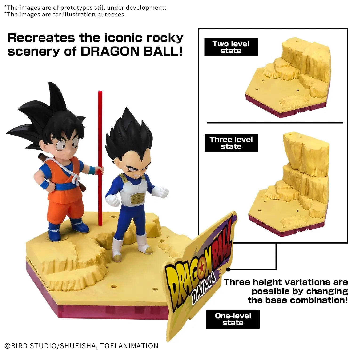 DRAGON BALL DAIMA - Son Goku (Mini) & Vegeta (Mini) - Model Kit bems