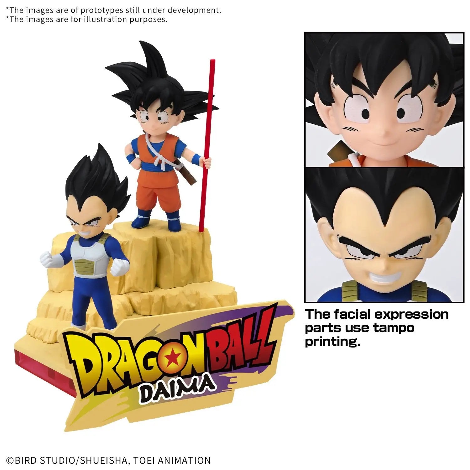 DRAGON BALL DAIMA - Son Goku (Mini) & Vegeta (Mini) - Model Kit bems