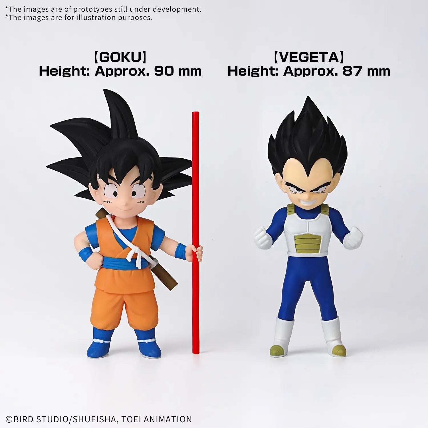DRAGON BALL DAIMA - Son Goku (Mini) & Vegeta (Mini) - Model Kit bems