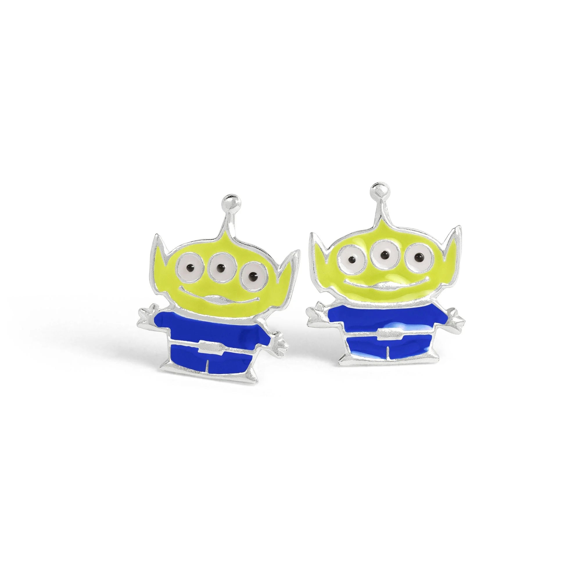 TOY STORY - Alien - 1 Paire de Clous d'Oreilles en Argent bems
